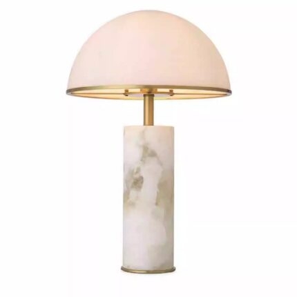 Đèn bàn đá cẩm thạch hình nấm phong cách Bắc Âu WQQ5209