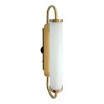 Đèn gắn tường ống trụ thủy tinh khung hợp kim VKB003