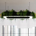 Đèn LED thả trần hình bầu dục tích hợp trồng cây ZL5757