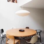 Đèn lồng ánh tơ trầm thả trần phòng trà đạo THD86
