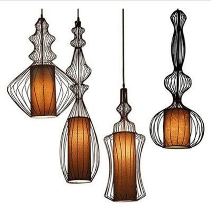 Đèn lồng chim bằng thép phong cách Industrial GZ9269