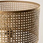 Đèn sàn bằng mây và gỗ nguyên khối decor góc sofa CL5321