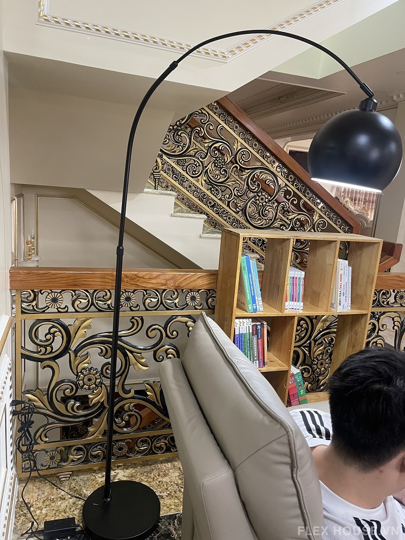 Đèn sàn dáng câu trăng decor góc sofa DD18 8 Đèn sàn dáng câu trăng decor góc sofa DD18