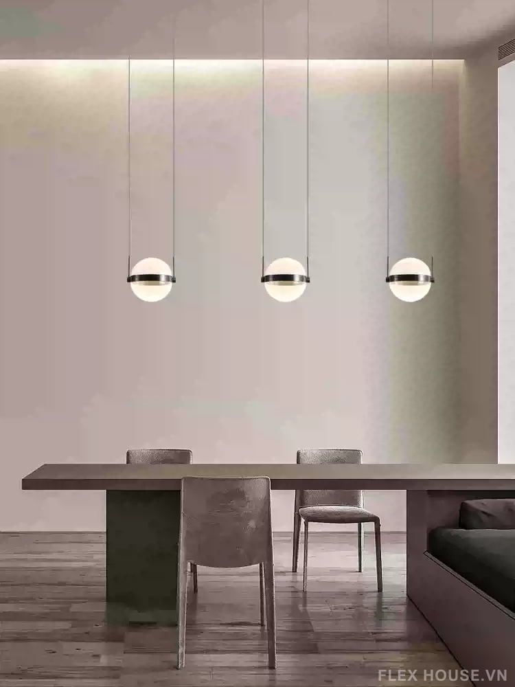 Đèn thả thông tầng cầu thang hình cầu hiện đại YP9125 4 Đèn thả thông tầng cầu thang hình cầu hiện đại YP9125
