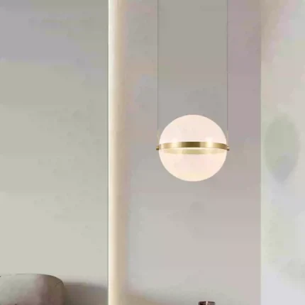 Đèn thả thông tầng cầu thang hình cầu hiện đại YP9125