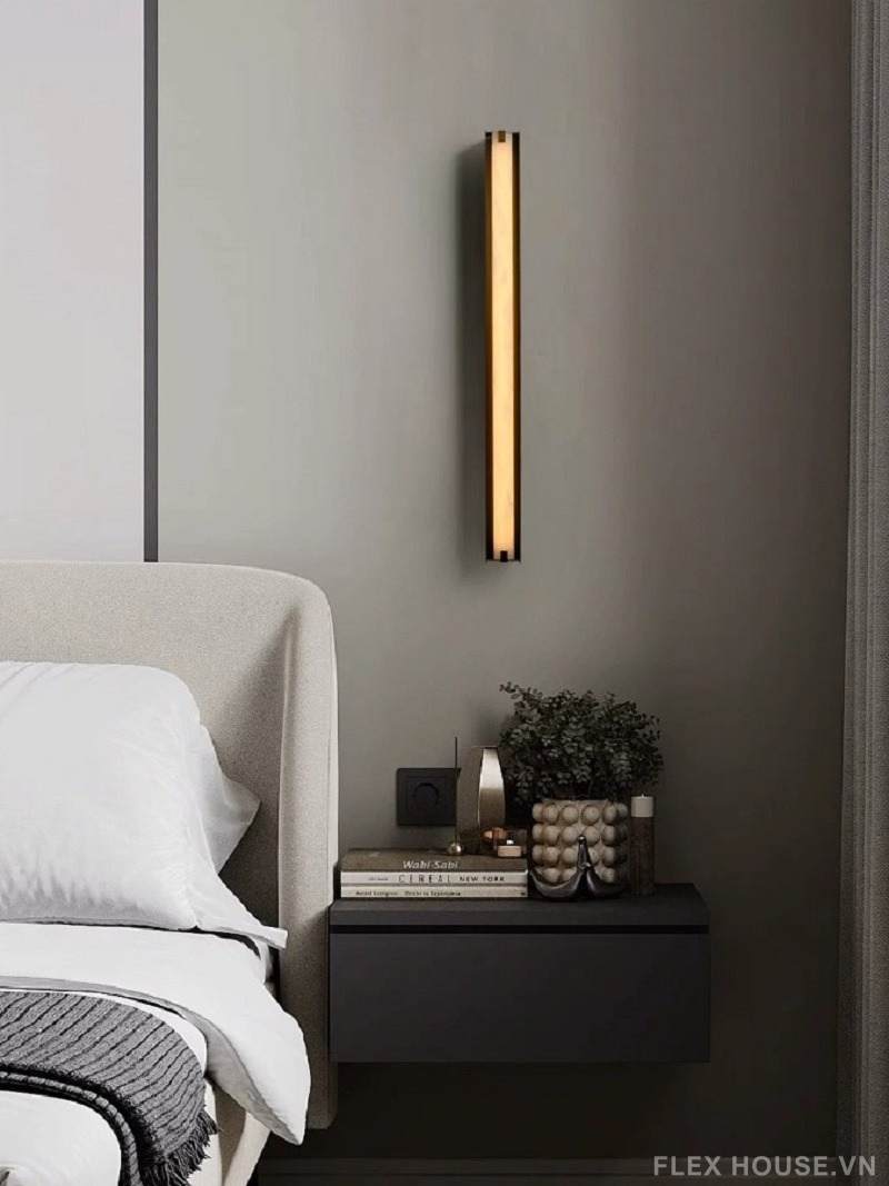 Đèn tường bằng đá và thép không gỉ decor showroom ZJ9746 3 Đèn tường bằng đá và thép không gỉ decor showroom ZJ9746