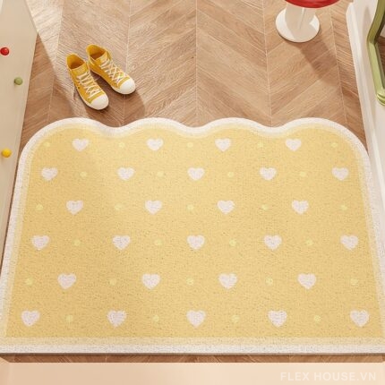 Thảm chùi chân gạt bụi hiệu quả Pastel Heart SH8647.02