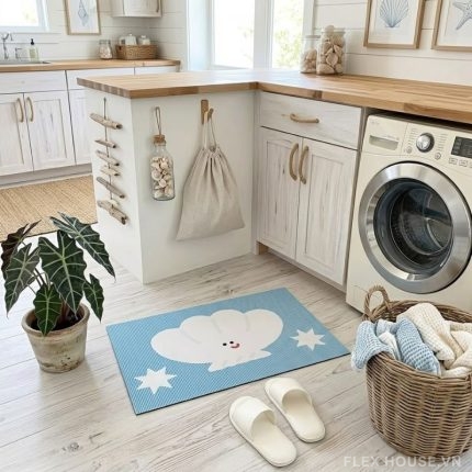 Thảm chùi chân hình sò và sao biển tươi mát ZYT9043