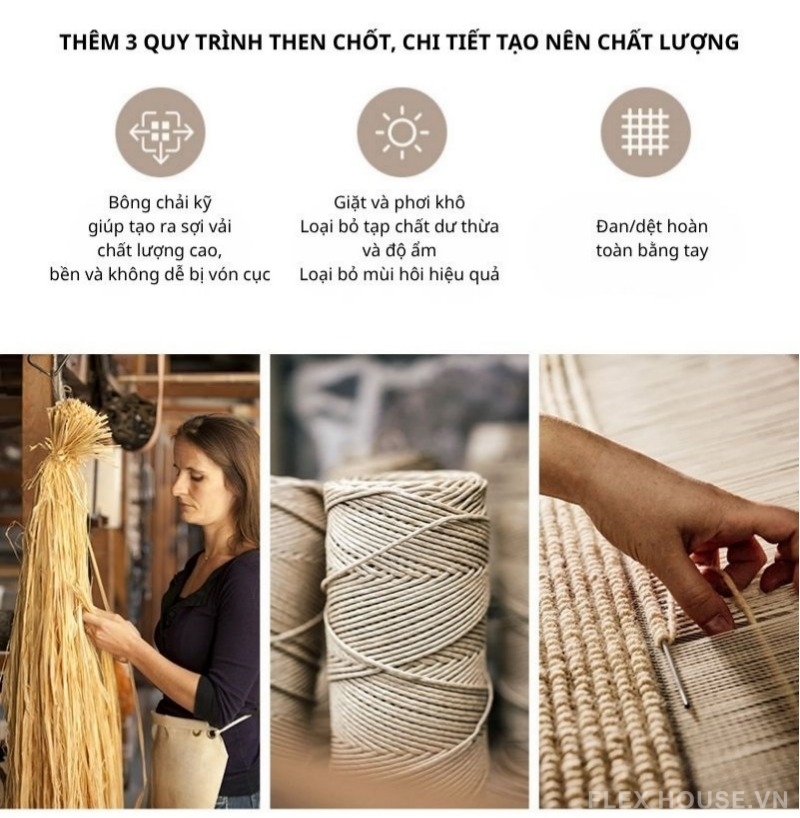 Thảm len và sợi đay đan bện thủ công dày dặn FR5772 7 Thảm len và sợi đay đan bện thủ công dày dặn FR5772