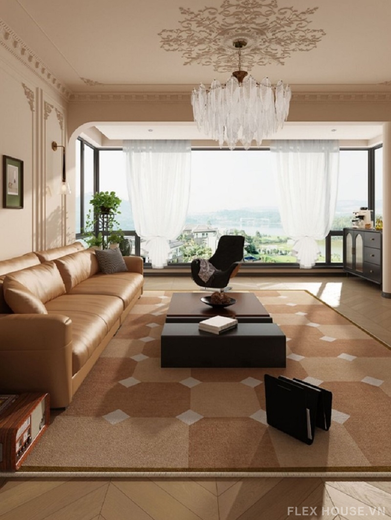 Thảm lót sofa ghế thư giãn phòng khách The Noble Court YY5435 1 Thảm lót sofa ghế thư giãn phòng khách The Noble Court YY5435