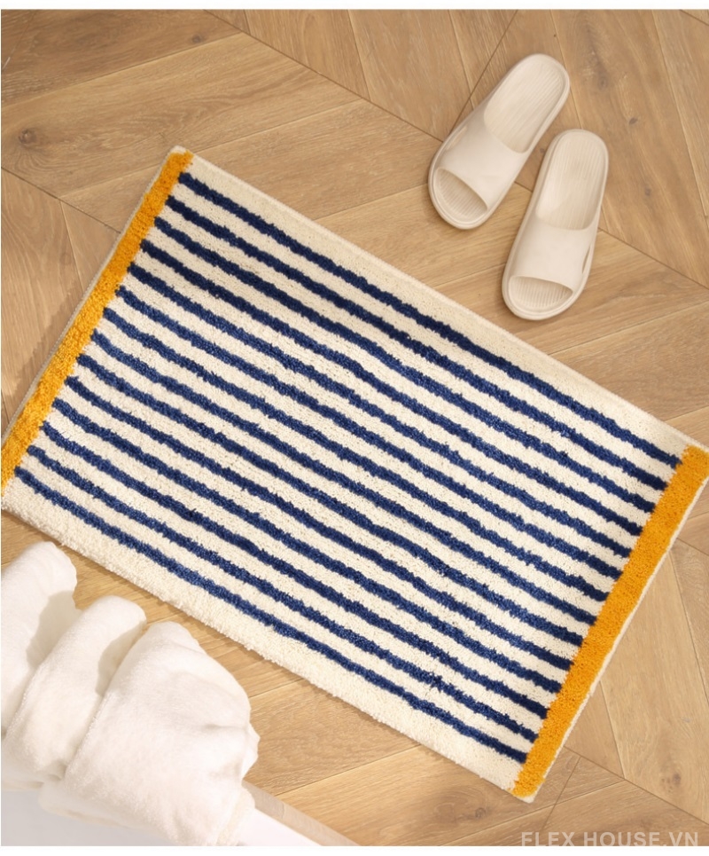 Thảm nhà tắm siêu thấm Minimal Sea Line MM8667 8 Thảm nhà tắm siêu thấm Minimal Sea Line MM8667