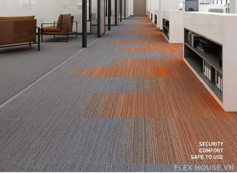 Thảm nylon màu gradient chống cháy trải văn phòng SP1400 1 Thảm nylon màu gradient chống cháy trải văn phòng SP1400