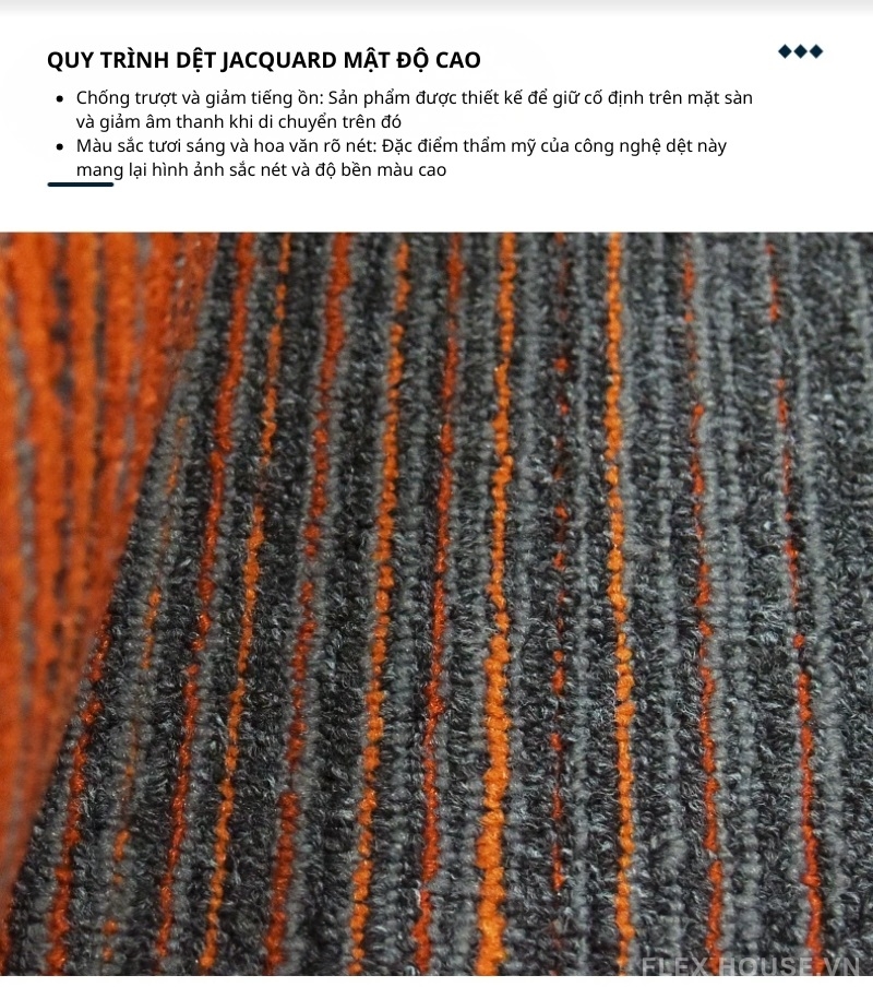 Thảm nylon màu gradient chống cháy trải văn phòng SP1400 2 Thảm nylon màu gradient chống cháy trải văn phòng SP1400