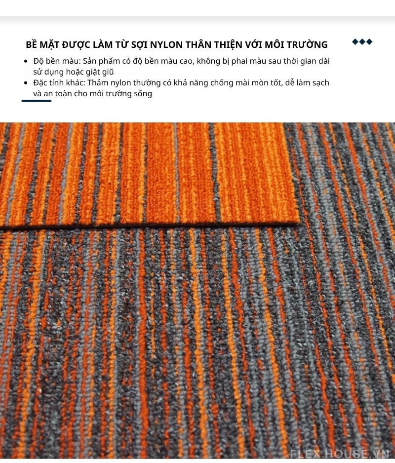 Thảm nylon màu gradient chống cháy trải văn phòng SP1400 3 Thảm nylon màu gradient chống cháy trải văn phòng SP1400