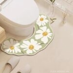 Thảm tảo cát thấm hút chữ U họa tiết hoa cúc SH0387.02