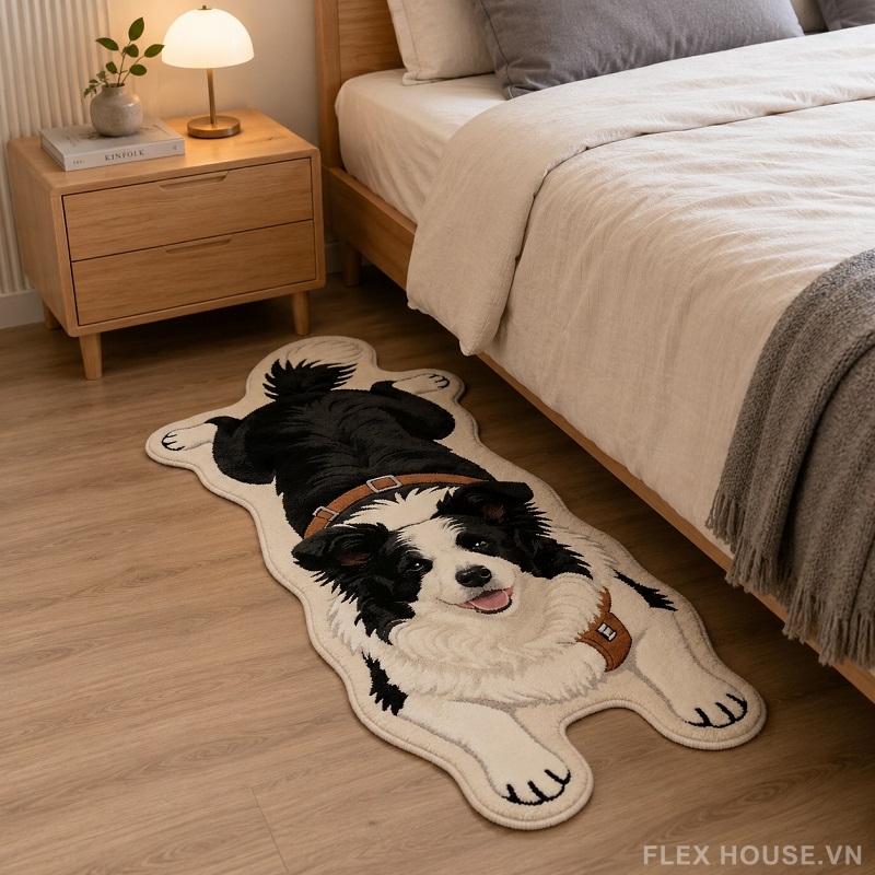 tham-trai-phong-ngu-hinh-cun-border-dang-yeu-sh0620-1 Thảm trải phòng ngủ hình cún Border đáng yêu SH0620 1
