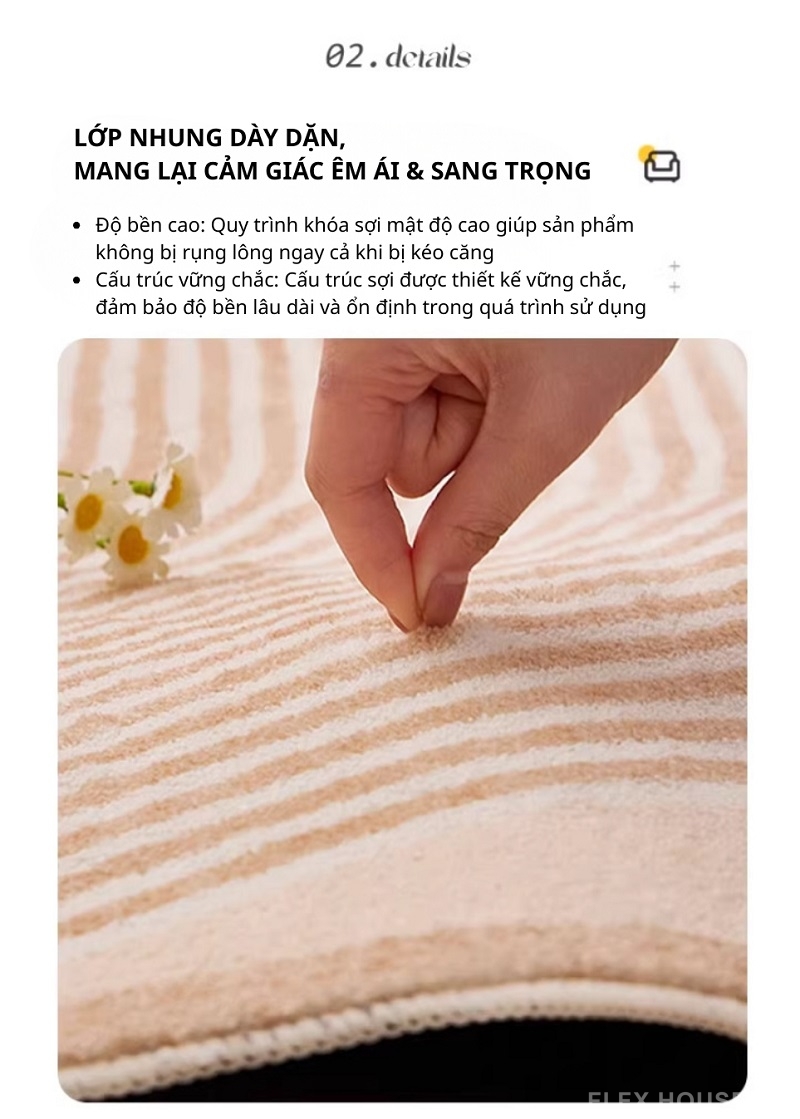 Thảm len Cashmere không xù lông Sunny Bunny SH6379 2 Thảm len Cashmere không xù lông Sunny Bunny SH6379