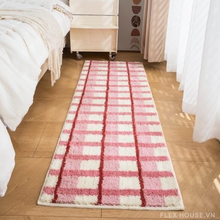 Thảm trải sàn phòng ngủ cao cấp Rosy Check MM8671