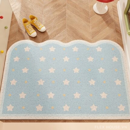 Thảm trang trí ban công Blue Pastel Starry SH8648