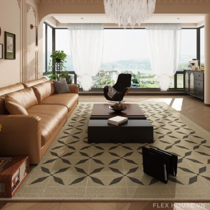 Thảm trang trí phòng khách Contemporary Petals YY5437.02