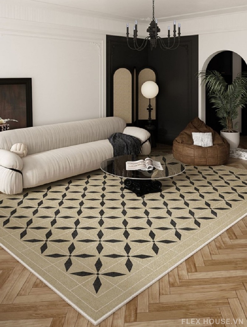 Thảm trang trí phòng khách Contemporary Petals YY5437 1 Thảm trang trí phòng khách Contemporary Petals YY5437