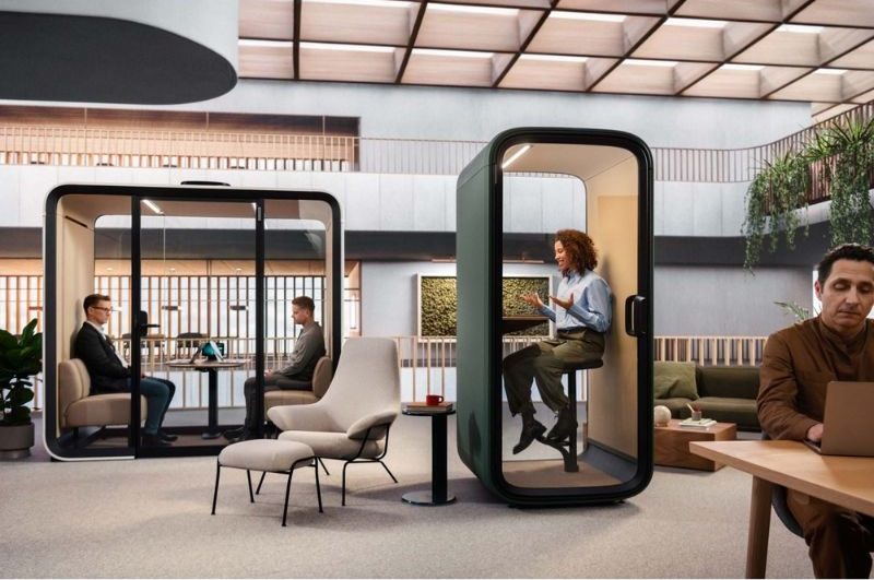 Tăng năng suất làm việc với Cabin cách âm di động FlexSpace 5 Tăng năng suất làm việc với Cabin cách âm di động FlexSpace 5