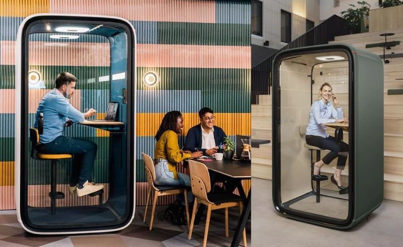 Tăng năng suất làm việc với Cabin cách âm di động FlexSpace 2 Tăng năng suất làm việc với Cabin cách âm di động FlexSpace 2