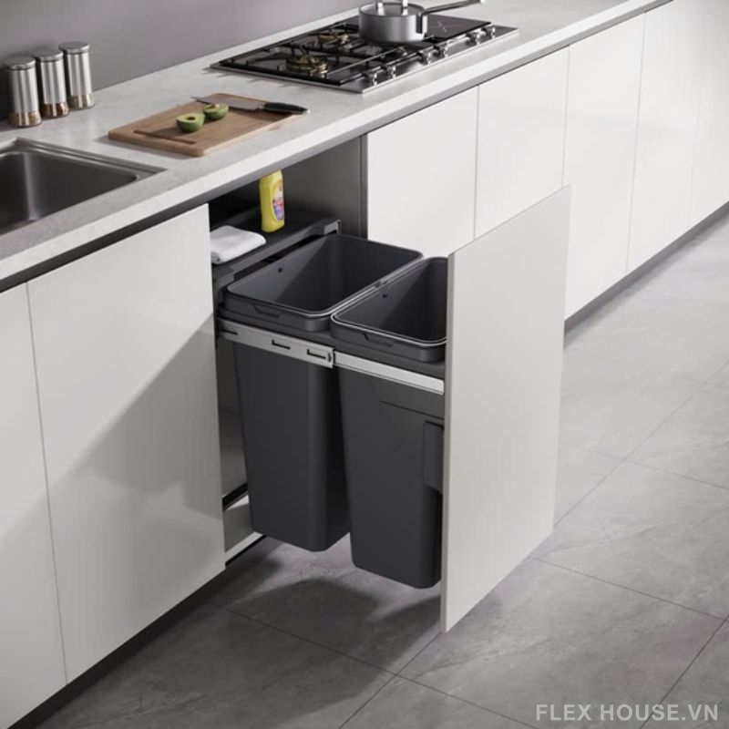 Đánh Bay Mùi Hôi Khó Chịu Với Thùng Rác Âm Tủ Flexhouse VN 5 Thùng rác âm tủ Flexhouse VN