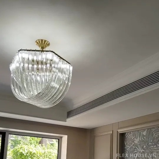 Đèn chùm thủy tinh vòng cung ánh sáng HS8933 12 Đèn chùm thủy tinh vòng cung ánh sáng HS8933 18