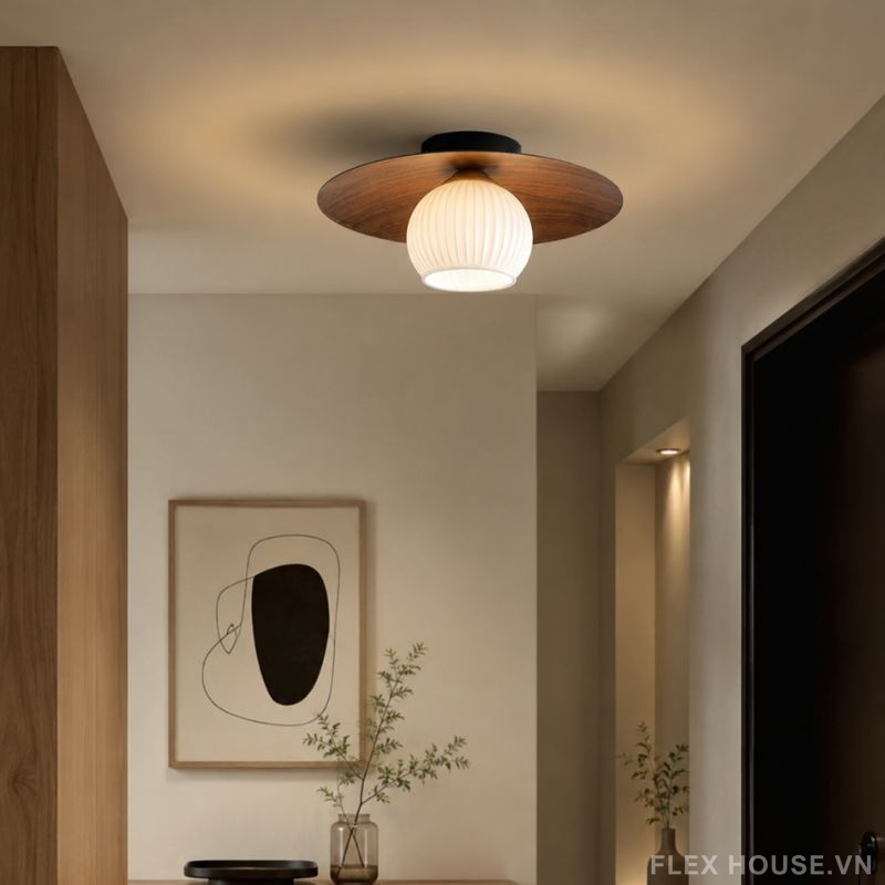 Đèn ốp trần decor phòng ngủ phong cách Wabi-sabi ZS6495 (3) Đèn ốp trần decor phòng ngủ phong cách Wabi-sabi ZS6495