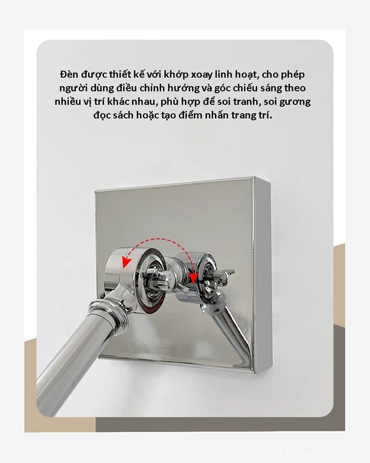 Đèn rọi gương tay đòn gập phong cách Bauhaus ZE036 11 Đèn rọi gương tay đòn gập phong cách Bauhaus ZE036 15
