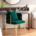 Ghế ăn tựa lưng đan chéo bọc nhung QH7923