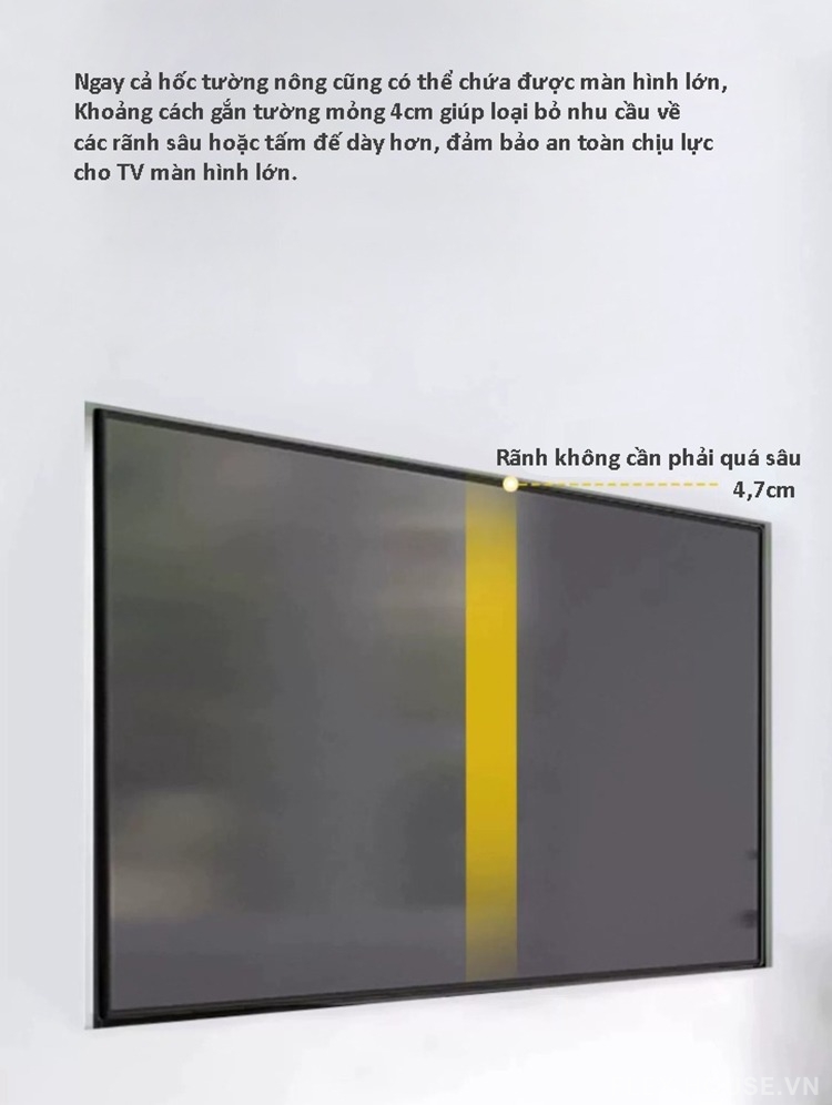 Giá treo tường TV màn hình lớn xoay gập đa góc KQ337 13 Giá treo tường TV màn hình lớn xoay gập đa góc KQ337 21