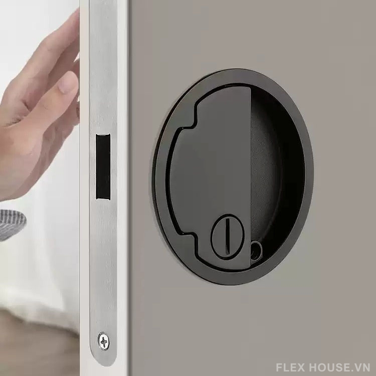 Khóa âm cửa trượt hai mặt hợp kim hình tròn YJ2047 4 Khóa âm cửa trượt hai mặt hợp kim hình tròn YJ2047 11