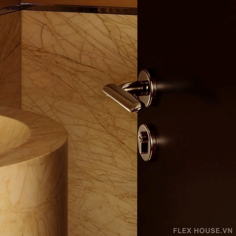 Khóa cửa phòng ngủ phong cách Mid-century bạc Titan TN017TS 2 Khóa cửa phòng ngủ phong cách Mid-century bạc Titan TN017TS 8