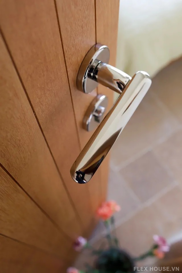 Khóa cửa phòng ngủ phong cách Mid-century bạc Titan TN017TS 9 Khóa cửa phòng ngủ phong cách Mid-century bạc Titan TN017TS 15
