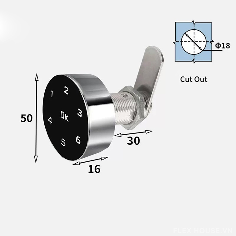 Khóa tủ điện tử thẻ từ mã số cao cấp RX103 5 Khóa tủ điện tử thẻ từ mã số cao cấp RX103 8