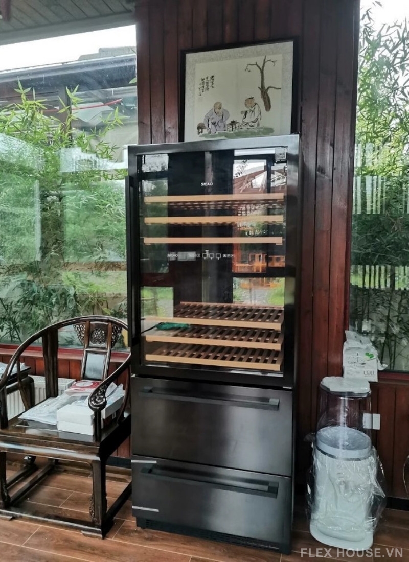 Tủ rượu vang đa năng âm tủ tích hợp tủ lạnh JC-600A 10 Tủ rượu vang đa năng âm tủ tích hợp tủ lạnh JC-600A 15