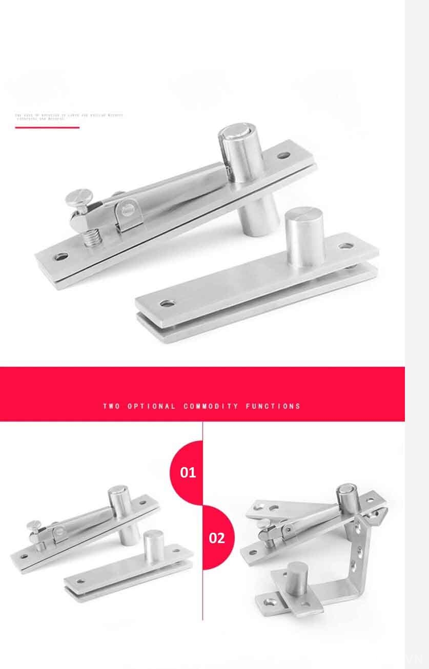 Bản lề trục xoay 360 độ bằng inox cho cửa gỗ KL18T 3 Bản lề trục xoay 360 độ bằng inox cho cửa gỗ KL18T 8