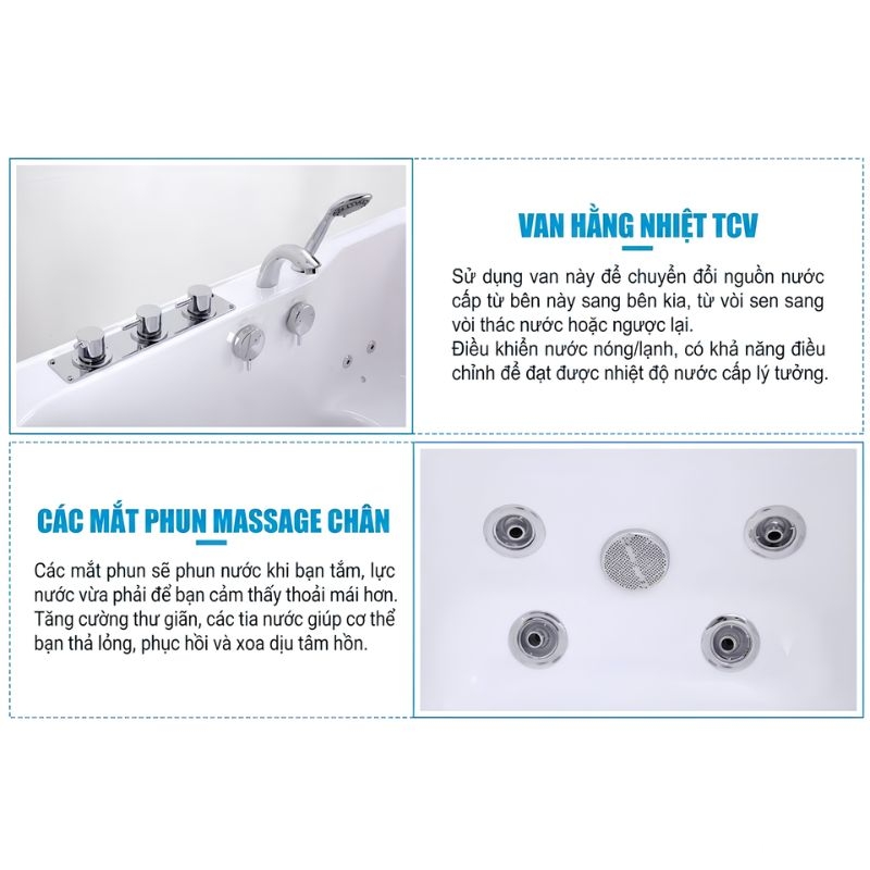 Bồn tắm có cửa bước vào chống trượt hiện đại K502 6 Bồn tắm có cửa bước vào chống trượt hiện đại K502 20