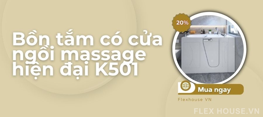 Bồn tắm có cửa là gì? Ưu điểm vượt trội so với bồn tắm truyền thống 2 Bồn tắm có cửa