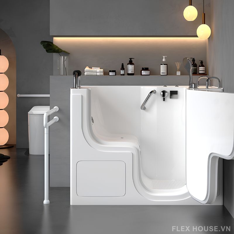Bồn tắm ngồi có cửa ra vào kín nước tiện lợi LL326 (7) Bồn tắm ngồi có cửa ra vào kín nước tiện lợi LL326