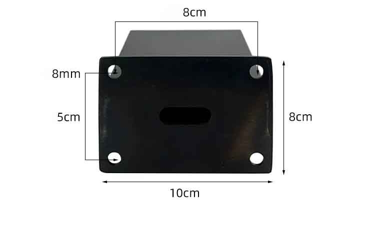 Chân nội thất vuông bằng inox màu đen LH971 12 Chân nội thất vuông bằng inox màu đen LH971 19