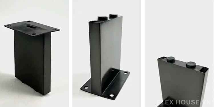 Chân nội thất vuông bằng inox màu đen LH971 2 Chân nội thất vuông bằng inox màu đen LH971 9