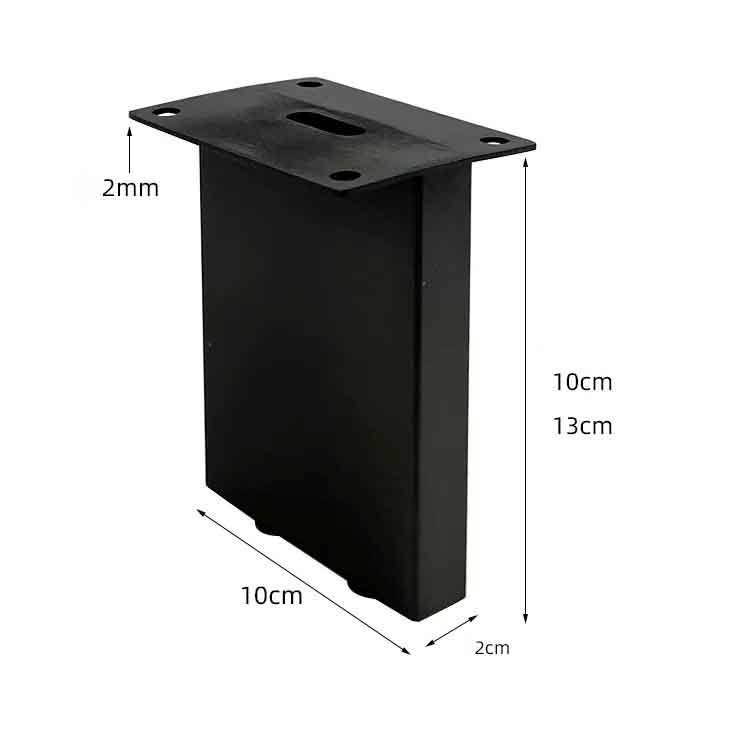 Chân nội thất vuông bằng inox màu đen LH971 11 Chân nội thất vuông bằng inox màu đen LH971 18