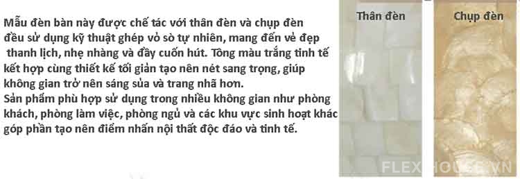 Đèn bàn khảm xà cừ phong cách Bắc Âu OD612 2 Đèn bàn khảm xà cừ phong cách Bắc Âu OD612 9