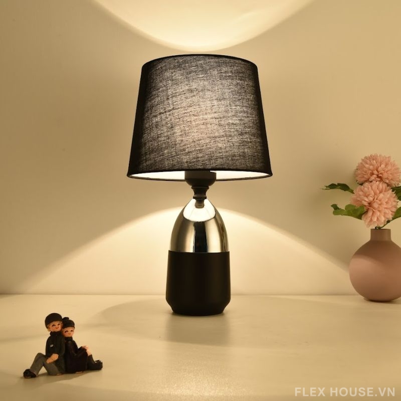 Đèn để bàn phòng ngủ chao vải hiện đại DB3016 (7) Đèn để bàn phòng ngủ chao vải hiện đại DB3016