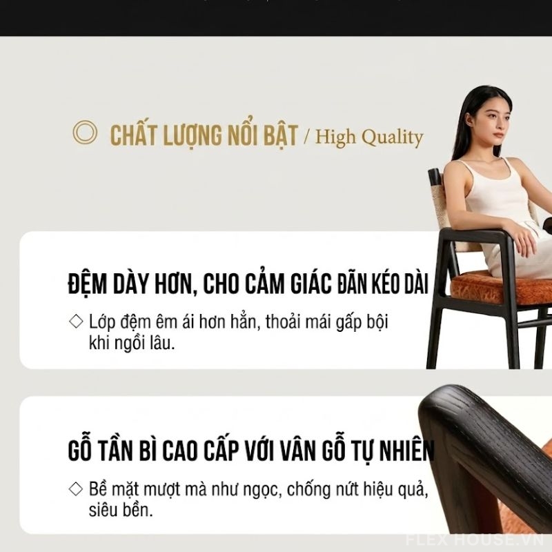 Ghế tựa lưng đan dây phong cách Bắc Âu ZM0072 2 Ghế tựa lưng đan dây phong cách Bắc Âu ZM0072 10