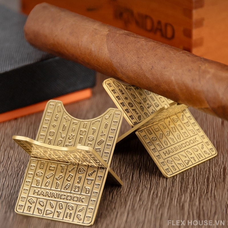 Giá đỡ cigar hợp kim kẽm cổ điển HNK2632 (1) Giá đỡ cigar hợp kim kẽm cổ điển HNK2632