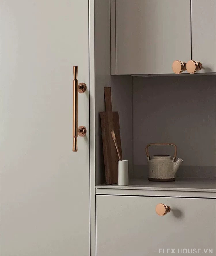 Tay nắm tủ đồng thau phong cách Ý vàng hồng OVLI1009 4 Tay nắm tủ đồng thau phong cách Ý vàng hồng OVLI1009 9